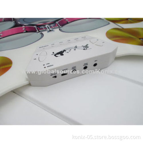 Making musical instruments for children, USB roll-up drum kit